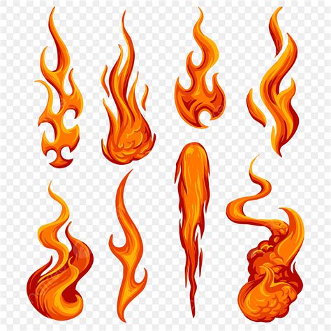 Fire Flames Clipart Transparent PNG Hd, Fire Flames Vector Set ...