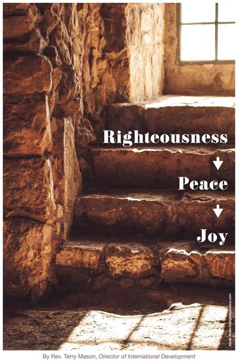 Righteousness → Peace → Joy - Bridges for PeaceBridges for Peace