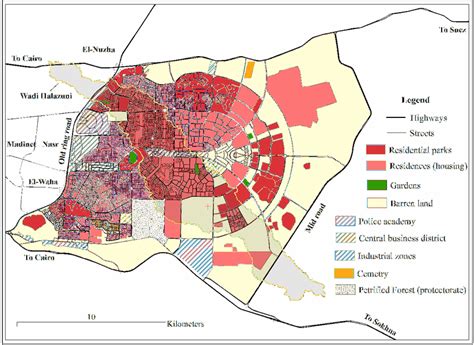 Land use map of the New Cairo City. | Download Scientific Diagram