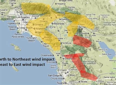 More gusty northeast winds coming Thursday, Friday - Moreno Valley ...