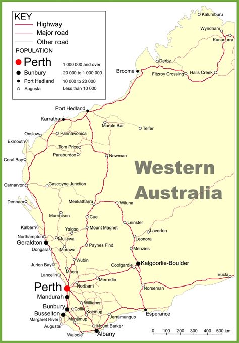 Map Of Wa Towns | My Blog