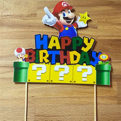 Super Mario Cake Topper