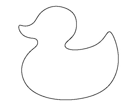 Printable Rubber Duck Template