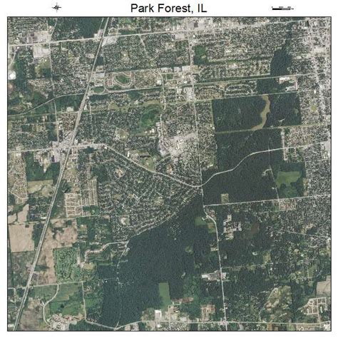 Aerial Photography Map of Park Forest, IL Illinois