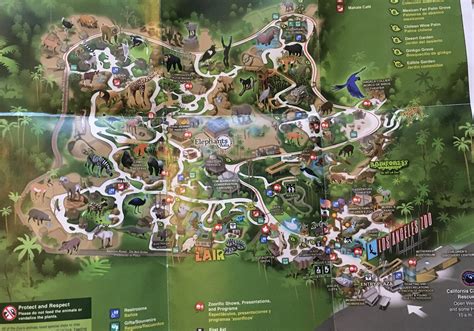 2019 Los Angeles Zoo Map