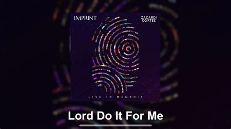 WATCH: Zacardi Cortez - Lord Do It For Me (Official Lyric Video ...