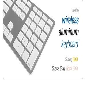 Matias Ergonomics Wireless Aluminum keyboard | 247ergo.com