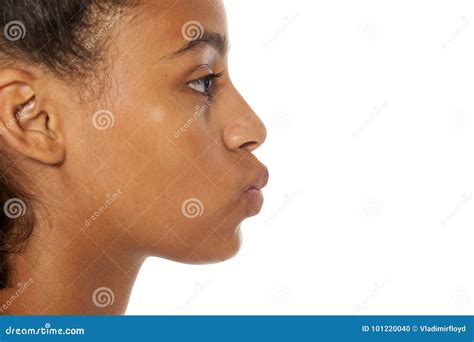 Girl with pursed lips stock photo. Image of closeup - 101220040