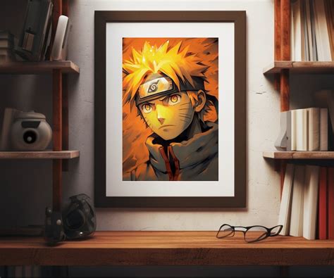 Naruto Uzumaki Naruto Anime Manga Poster Print Poster for Fans Digital ...