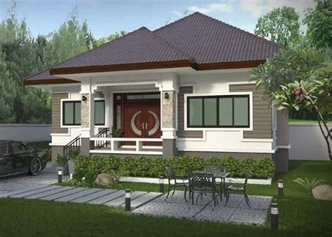 LINGKAR WARNA: desain rumah | Desain rumah bungalow, Desain rumah kecil ...