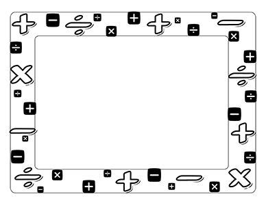 Math Borders Clipart | Math border, Clip art borders, Borders