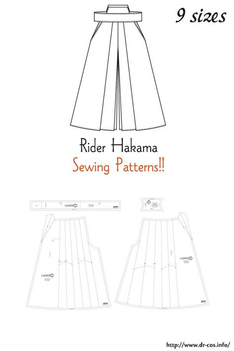 Rider Hakama Free Sewing Patterns | Clothing patterns, Fashion sewing ...