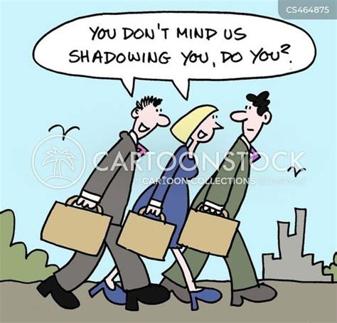 Shadowing Experience Cartoons and Comics - funny pictures from CartoonStock