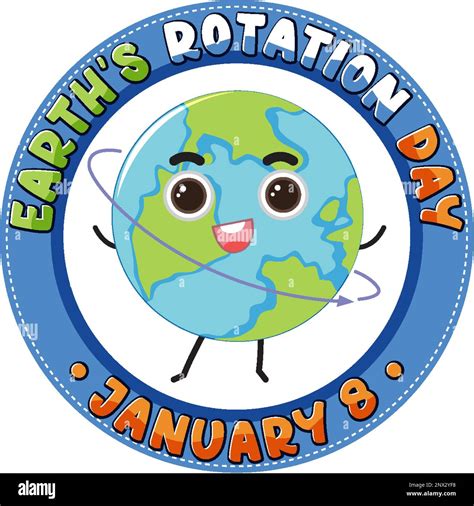 Earth Rotation Day Banner Design illustration Stock Vector Image & Art ...