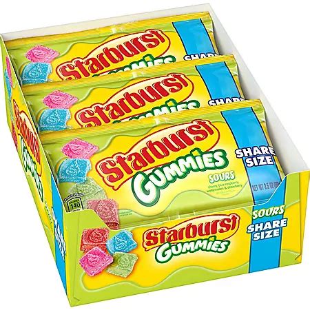 Starburst Sour Gummies Candy (3.5 oz., 15 pk.) - Sam's Club