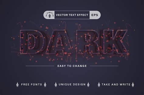 Set 10 Halloween Text Effects, Font Styles - Design Template Place