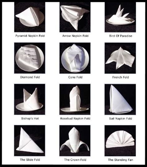 Table Napkin Folding Diamond - Origami