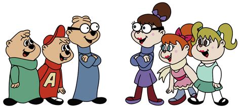 The 60s Chipmunks and Chipettes by WhitneyGoLucky on DeviantArt