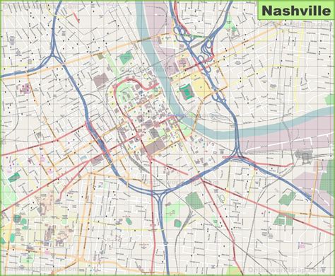 Printable Map Of Nashville Tn | Printable Maps