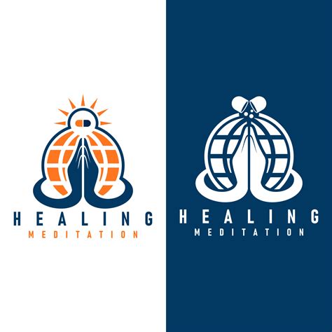 healing logo design icon vector 7645870 Vector Art at Vecteezy