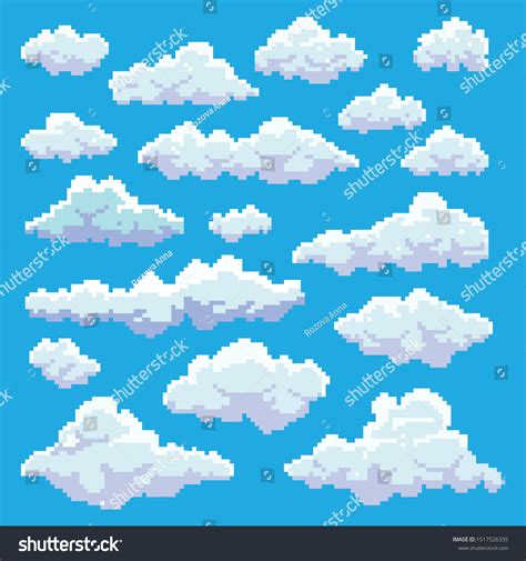 8,700 Pixel Art Clouds Images, Stock Photos & Vectors | Shutterstock