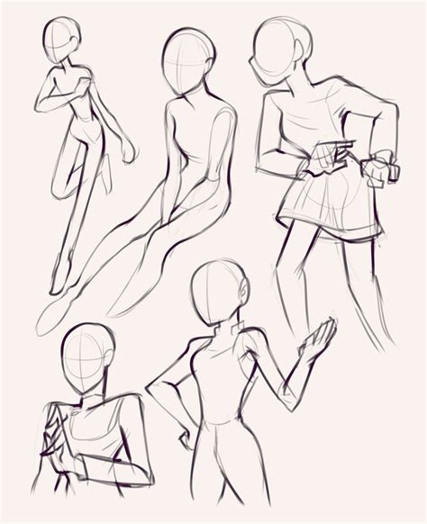 Drawing drill 39 poses faces and hands – Artofit