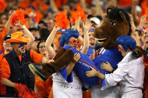 Boise State University Broncos - costumed mascot - Buster the Bronco