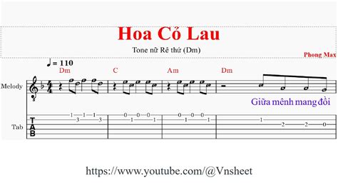 sheet Hoa cỏ lau Tone nữ - YouTube