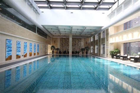 Luxurious Hotel Swimming Pool Stock Photo - Image of recreational ...