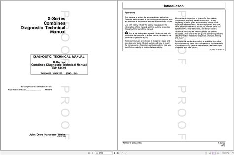 John Deere Combines X-Series Technical Manual TM154419 05.2020