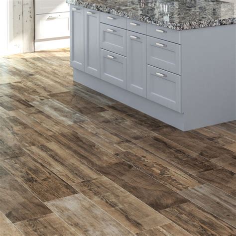 Wooden Kitchen Floor Tiles | Wood effect porcelain tiles, Tile showroom ...