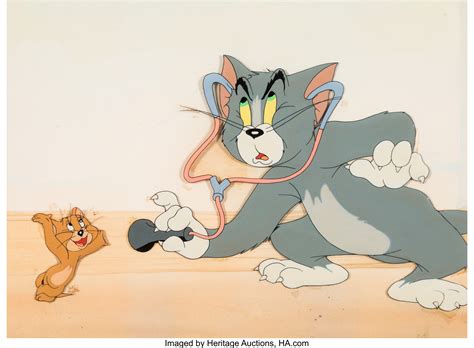 Mouse Trouble Tom and Jerry Production Cel and Background (MGM, | Lot ...