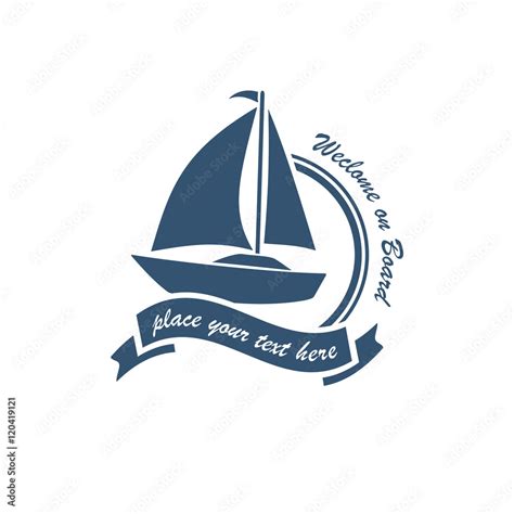 yacht club logo Stock Vector | Adobe Stock