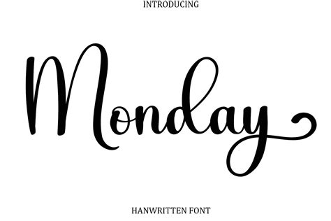 Monday Font by Harlek studio · Creative Fabrica