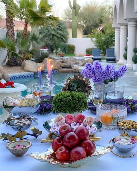 Decorated Persian New Year Table (Nowruz) | Nowruz table, New year ...