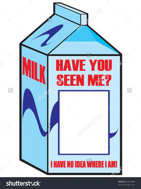 Missing Milk Carton Template | Qualads