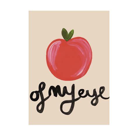 Apple of My Eye Children's Print – littlewhimsy