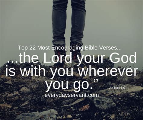 Top 22 Most Encouraging Bible Verses - Everyday Servant