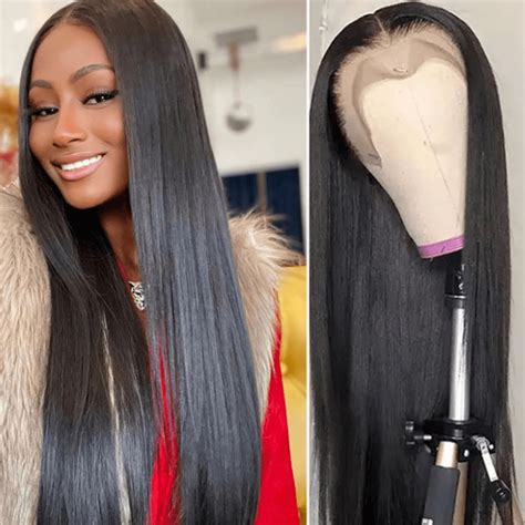 22 Inch Wig Black Is So Dense With Baby Hair Around It And Also Having ...