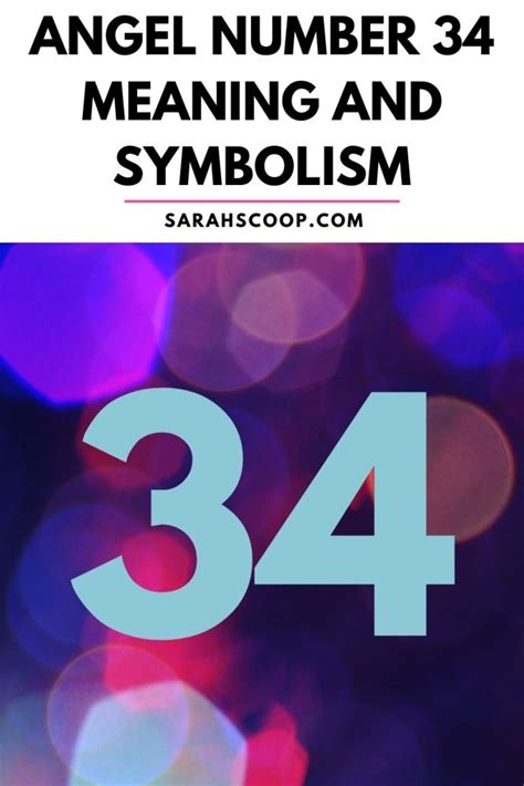 Angel Number 34 Meaning And Symbolism | Sarah Scoop