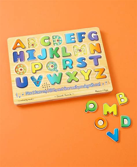 Melissa & Doug Alphabet Sound Puzzle | Alphabet sounds, Sound puzzle ...