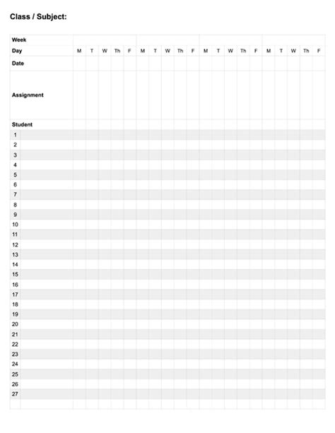 Gradebook Template – Free Printable Gradebook – Free Printable Paper