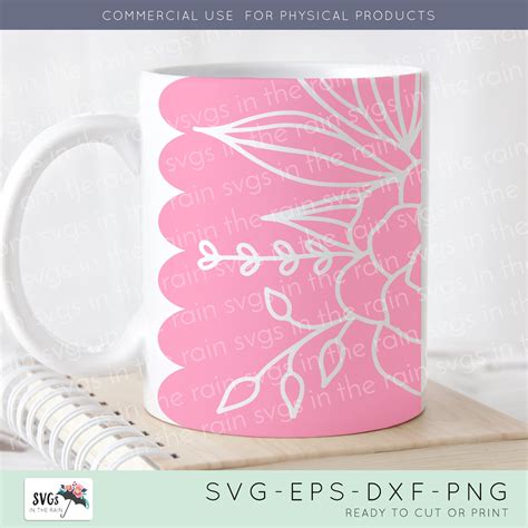 Cricut Mug Press SVG Design for Cricut Mug Press Floral | Etsy