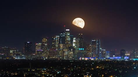 SuperMoon 2016 Los Angeles - 4K Timelapse - YouTube