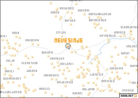 Nevesinje (Bosnia and Herzegovina) map - nona.net