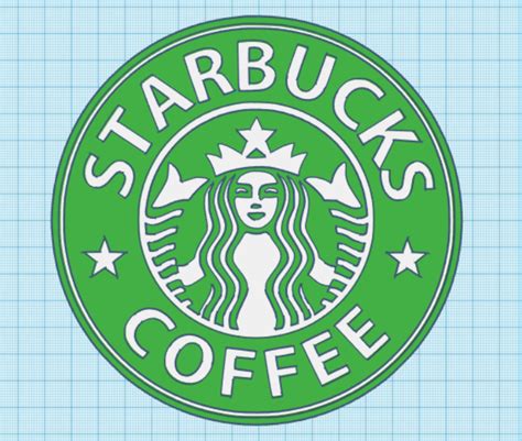 Free STL file starbucks 3d logo・Template to download and 3D print・Cults