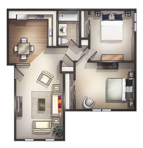 2 Bedroom Apartment Blueprints - Home Design Ideas