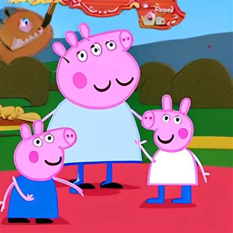 peppa pig with big muscles | Stable Diffusion | OpenArt