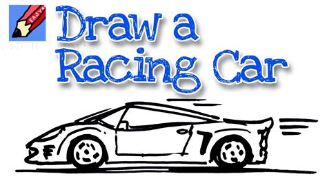 How to draw sports car real easy - spoken tutorial - YouTube