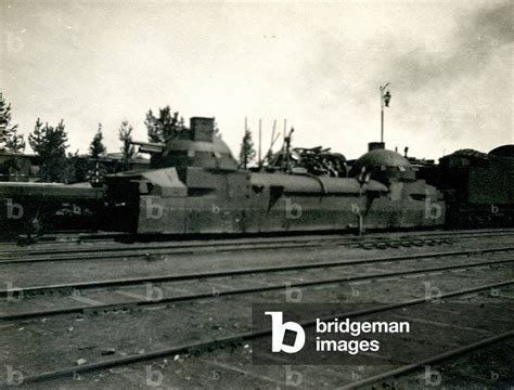 Image of Czech Legion Armoured Train During the Russian Civil War, 1919 ...